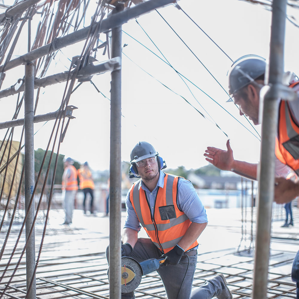 Bauarbeiter in Berlin